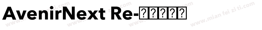 AvenirNext Re字体转换